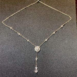 Cz Floral Choker Necklace - NWOT